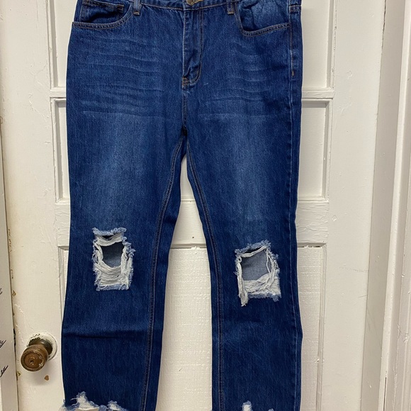 Buddy Love Rosco Distressed Jeans women’s size 31 Denim blue - Picture 3 of 10